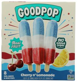 Frozen Pops Red White Blue 8/1. 1.75 Oz