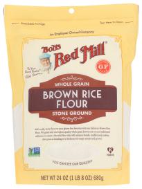 Gluten-free Stone-ground Whole-grain Brown Rice Flour 24 Oz