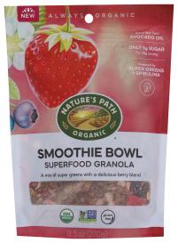 Organic Gluten-free Smoothie Bowl Superfood Granola 9.5 Oz