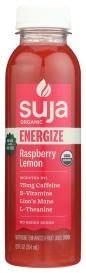 Organic Energized Focus Raspberry Lemon Elevated Nutrients Fruit & Tea Drink 12 Oz