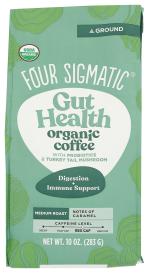 Organic Happy Gut Probiotics Medium Roast Whole Bean Coffee 10 Oz