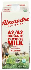 Regenerative Organic Ultra-pasteurized 4% Milkfat A2/a2  Whole Milk 59 Oz