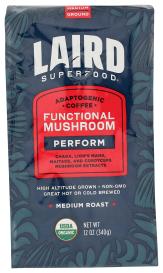 Organic Functional Mushroom Peruvian Medium Roast Ground Coffee 12 Oz