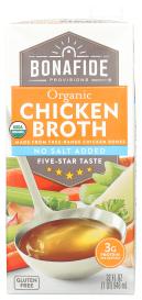 Organic No Salt Added Chicken Broth 32 Oz