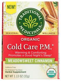 Organic Cold Care Pm Herbal Tea 16 Ct