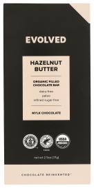 Organic Paleo Vegan Hazelnut-butter-filled Mylk Chocolate Bar 2.5 Oz