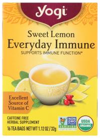 Organic Lemon Everyday Immune Herbal Tea 16 Ct