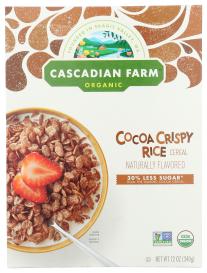 Organic Cocoa Crispy Rice Cereal 12 Oz
