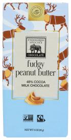 Fair Trade Fudgy Peanut Butter 48% Milk Chocolate Bar 3 Oz