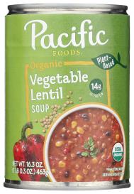 Organic Vegetable Lentil Soup 16.3 Oz