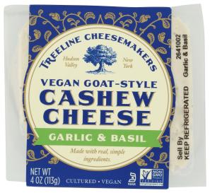 Garlic & Basil Vegan Goat-style Cashew Cheese 4 Oz