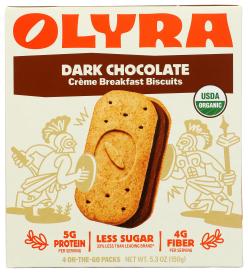 Organic Dark Chocolate Sandwich Breakfast Biscuits 5.3 Oz