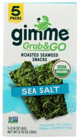 Organic Gluten-free Sea Salt Roasted Seaweed Snacks 0.14 Oz