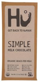 Organic Fair Trade Paleo Simple Grassfed Milk Chocolate Bar 2.1 Oz