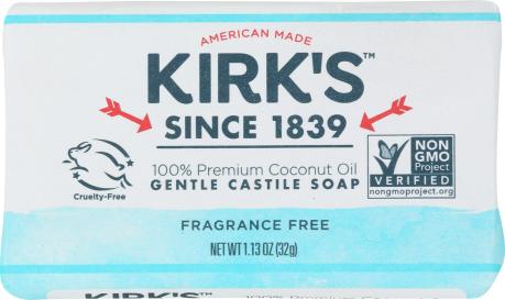 Castile Bar Soap Frag Free 1.13 Oz