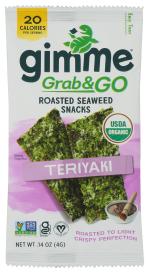Seaweed Snack Teriyaki Org .14 0.14 Oz