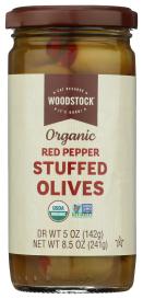 Olives Red Pepper Stuffd Org 8.5 Oz