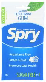 Spry Chewing Gum Peppermint 55 Ct