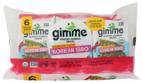 Seawd Snack Korean Bbq Org 0.175 Oz