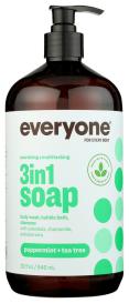 3 N 1 Soap Peppermint Teatree 32 Oz