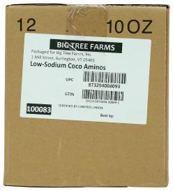 Coco Aminos Reduced Sodium Org 10 Oz