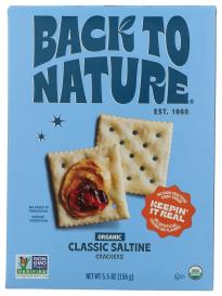 Crackers Classic Saltine Org 5.5 Oz
