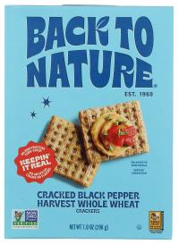 Crackers Blk Pep Hrvst Wheat 7 Oz