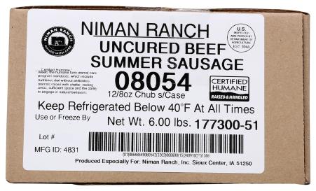 B Beef Summer Sausage 8 Oz