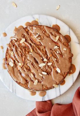 Brown Butter Apple Cake with Maple Coconut Butter Glaze