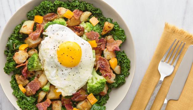 Broccoli, Egg, and Potato Breakfast Bowl