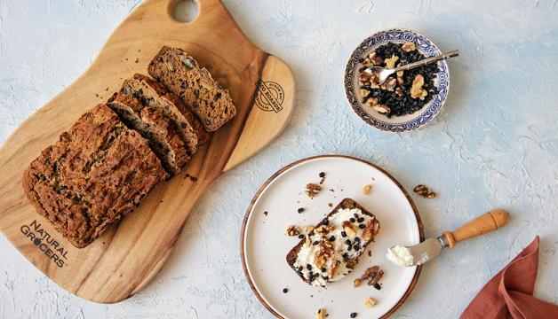 Gluten-Free Zucchini Bread with Walnuts & Currants