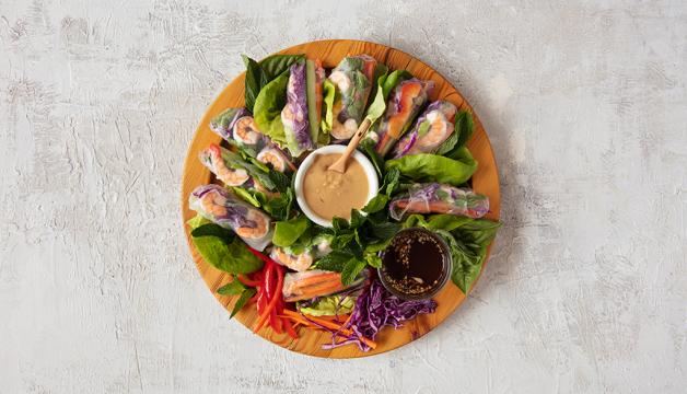 Vietnamese Shrimp Salad Rolls