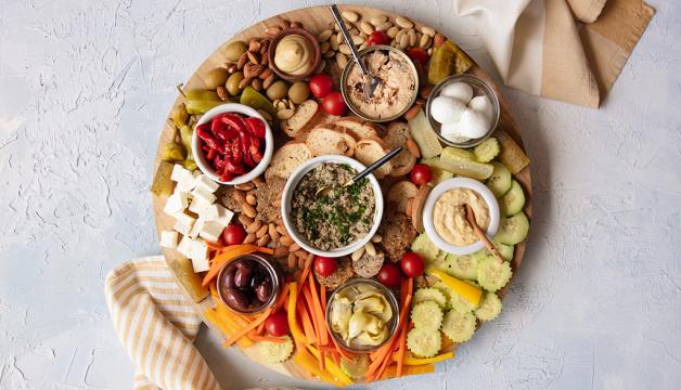 Mediterranean Tinned Fish Board featuring Sardine Pâté